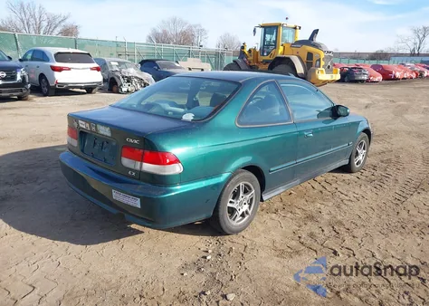 2000 Honda Civic Ex from USA, damaged, VIN 1HGEJ8247YL065490